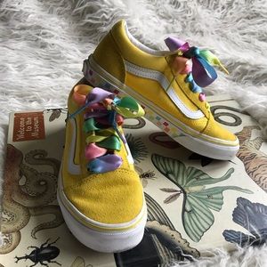 yellow rainbow vans